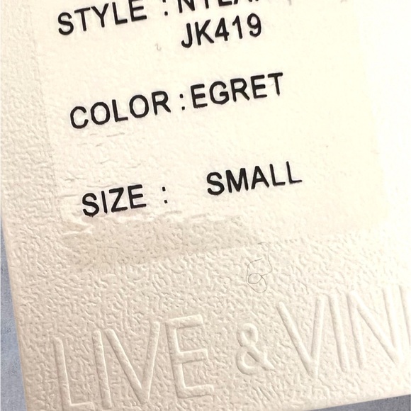 White bomber jacket Size Small lots of pockets NWT - Picture 11 of 12